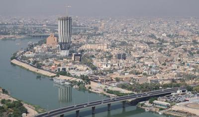 FILE PHOTO: An aerial view of Baghdad