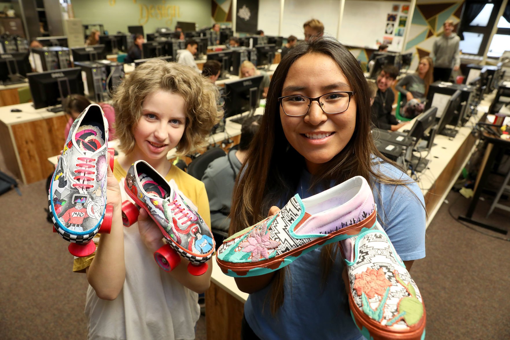 Flagstaff High School wins Vans shoes 