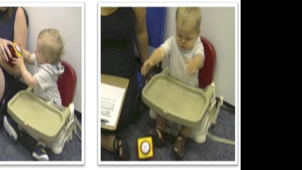 If at first you don't succeed, try, try again. Especially if a baby is watching