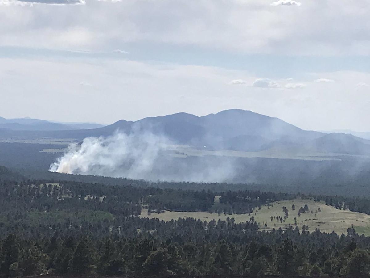 Eight acre fire off of Hwy 180