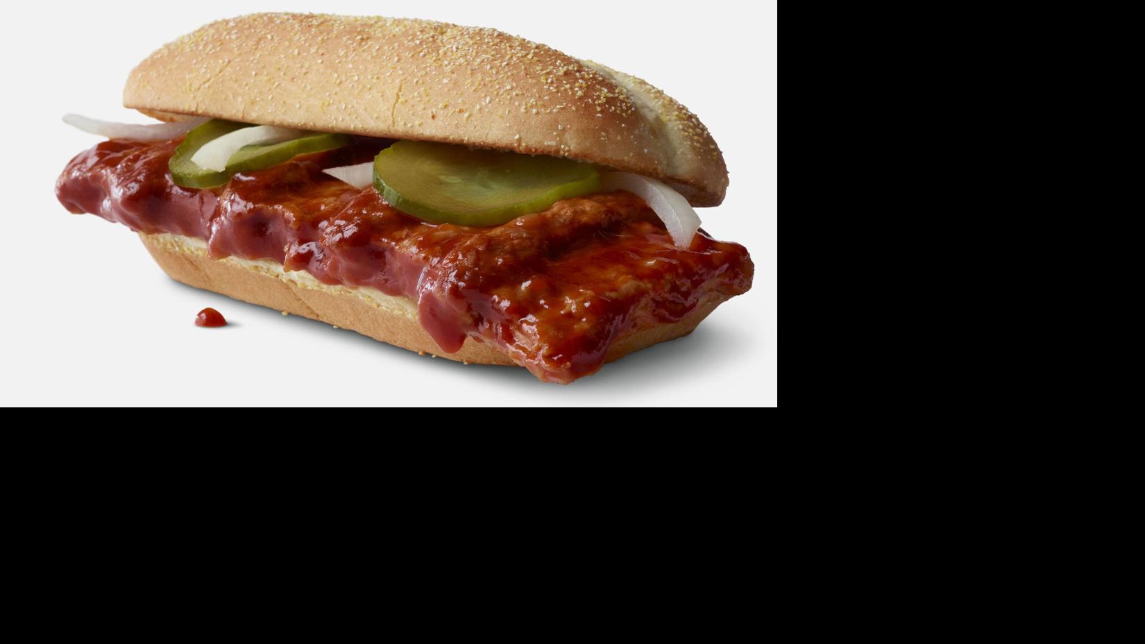 McDonald's to bring back McRib on Nov. 1 for sandwich's 40th anniversary