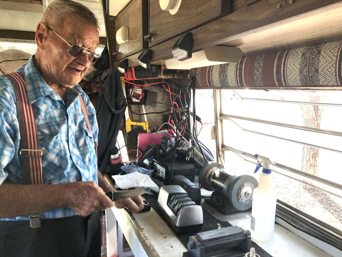 Flagstaff Man Keeps His Nose To The Grindstone Even At Age 80 Local Azdailysun Com