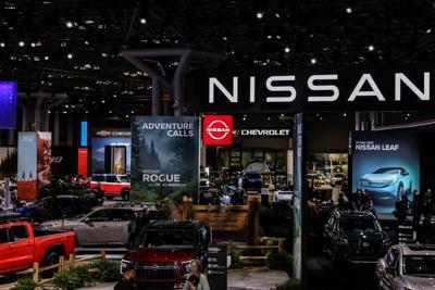 FILE PHOTO: Nissan vehicles are displayed at the New York International Auto Show