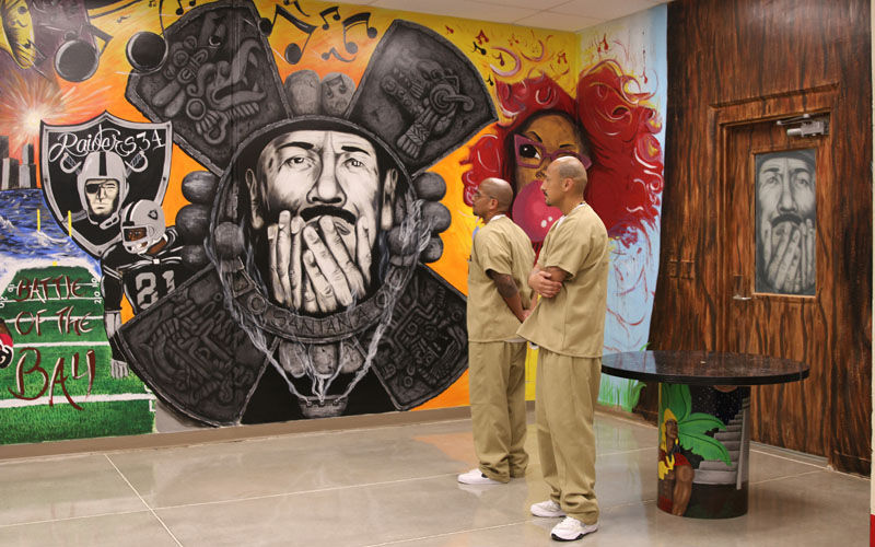 Yearning for home, inmates paint California mural on Arizona prison ...