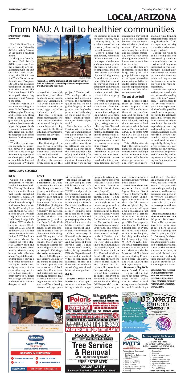 Page A3 | e-Edition | azdailysun.com