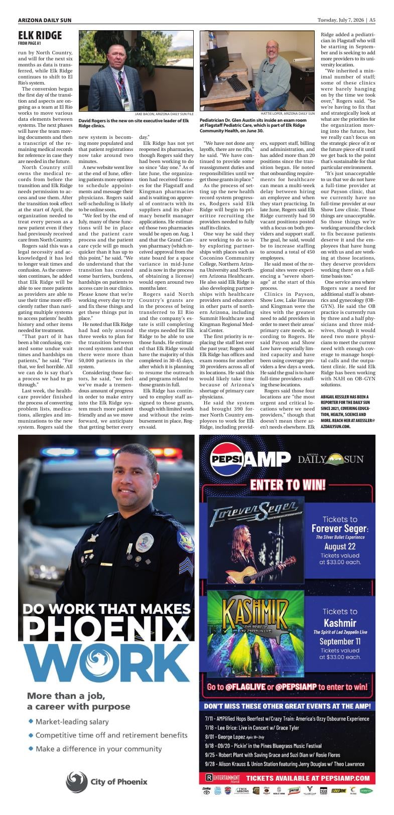 Page A5 | e-Edition | azdailysun.com