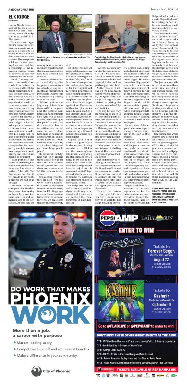 Page A5 | e-Edition | azdailysun.com