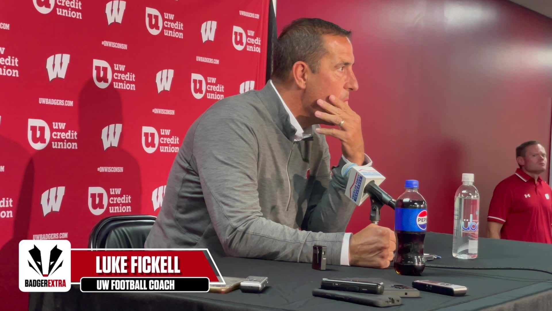 Wisconsin Football Coach Luke Fickell On Preparation For Updated Game ...