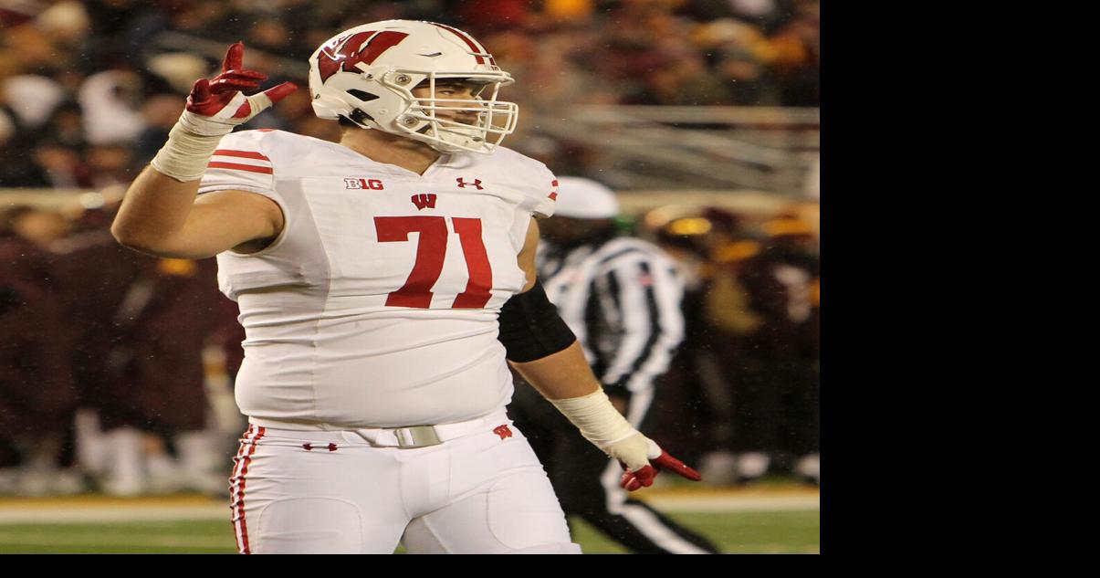 How Wisconsin OT Riley Mahlman tested at Wisconsin pro day