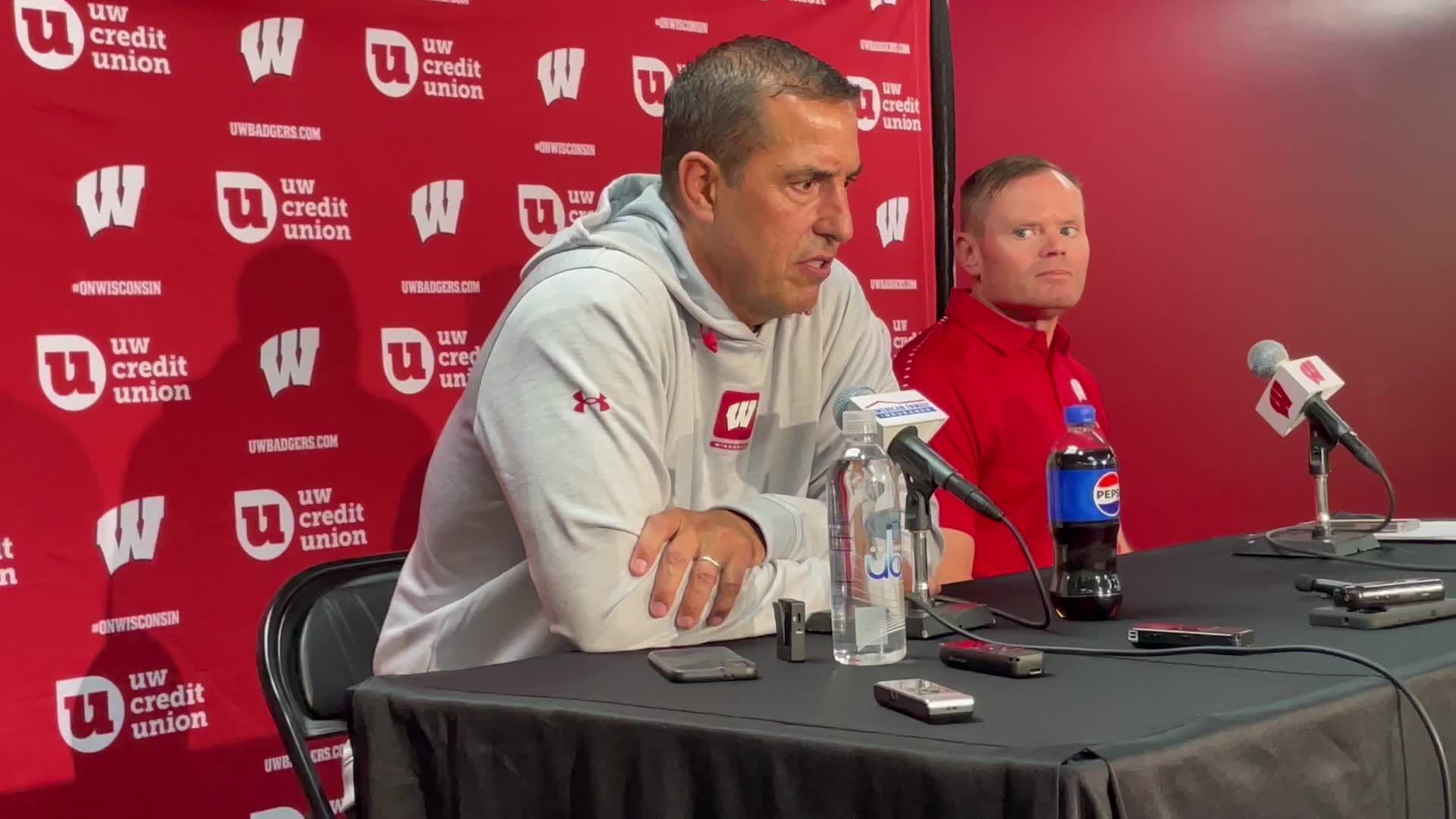 Wisconsin Coach Luke Fickell Discusses 2023 Fall Camp Roster