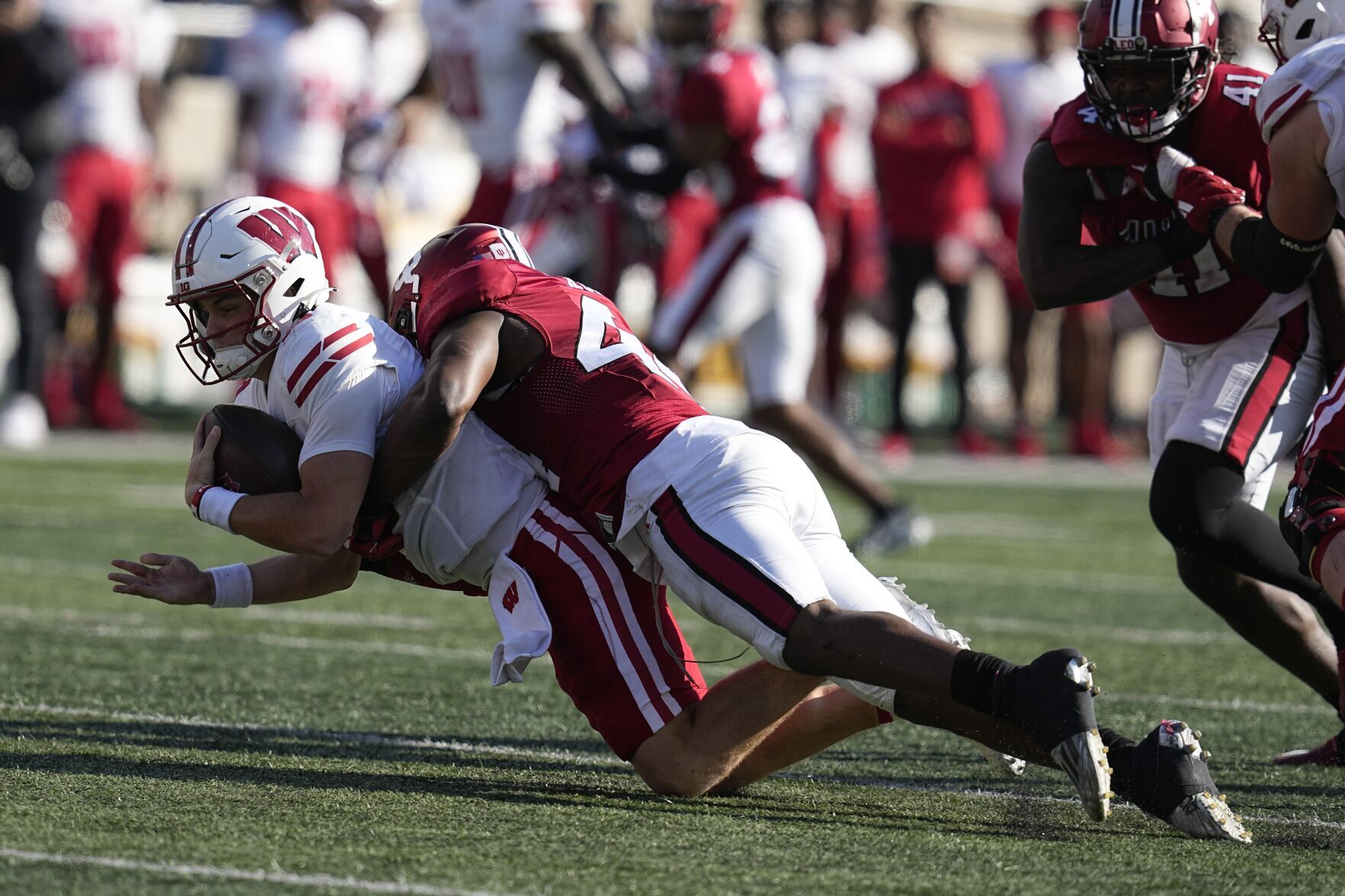 Wisconsin Quarterback Braedyn Locke Good And Bad At Indiana