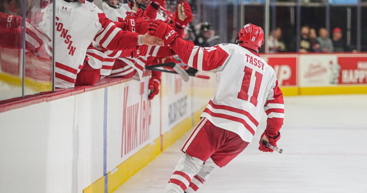 Simon Tassy finds his stride for Wisconsin men's hockey