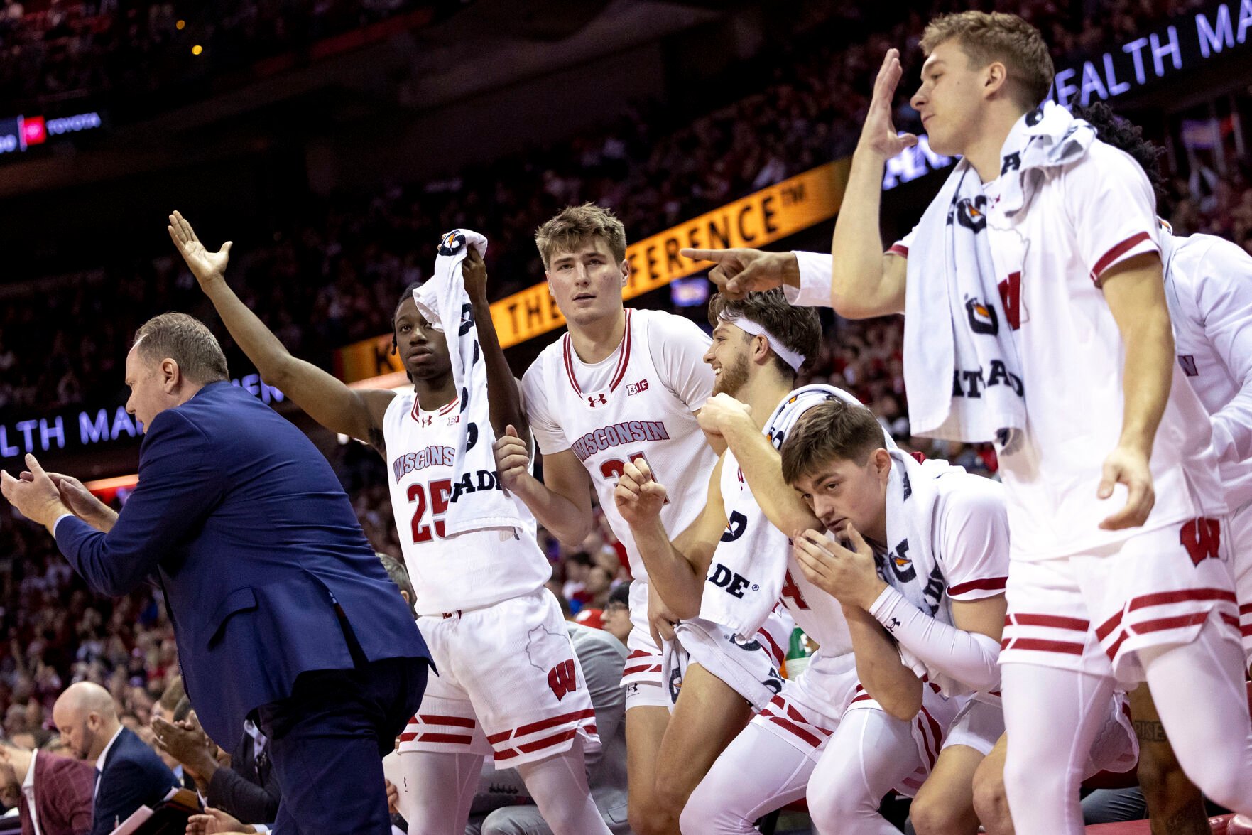 View Wisconsin Men's Basketball's Victory Over Northwestern In Photos