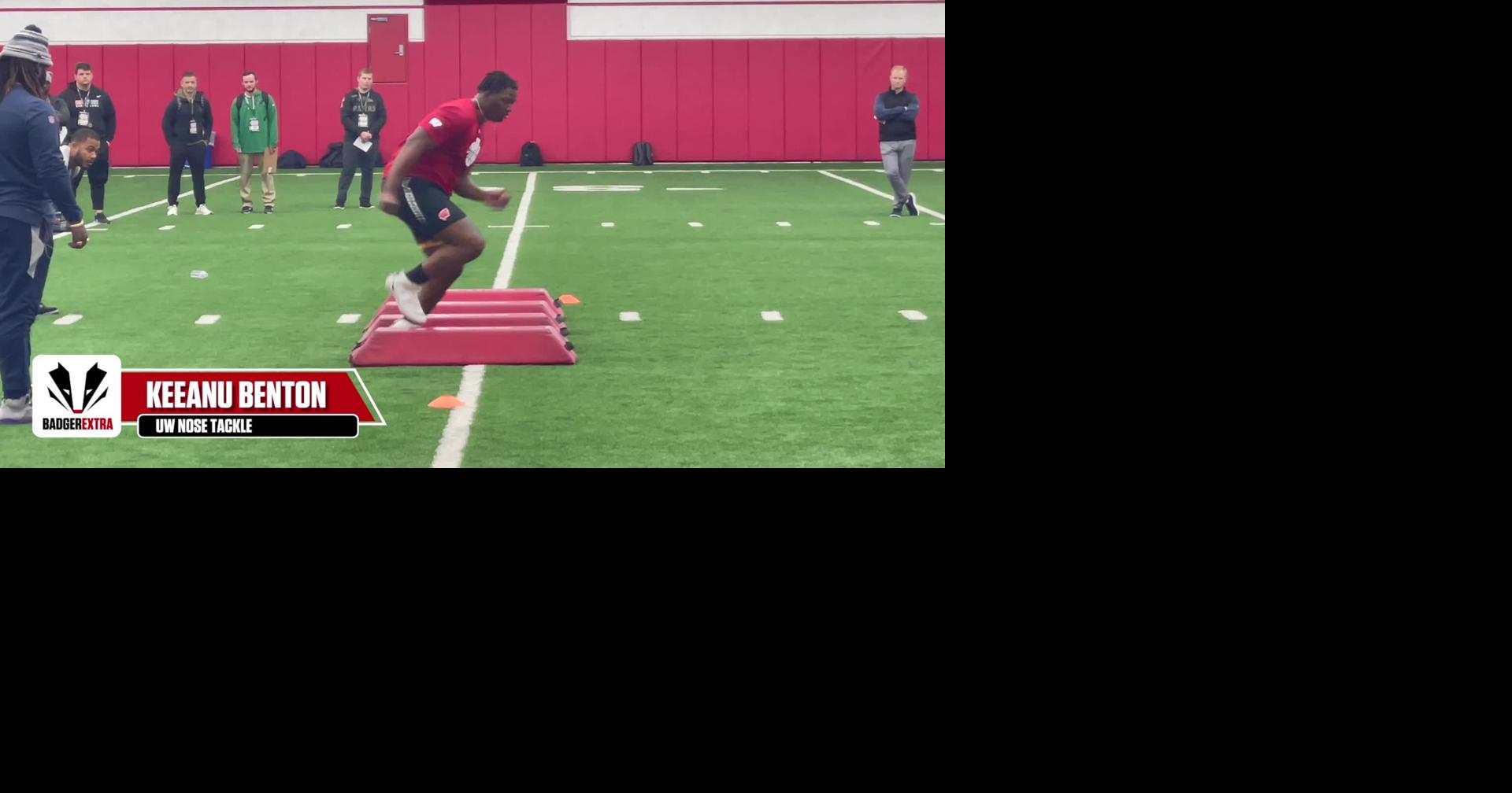 Watch Former Wisconsin football players go through pro day drills