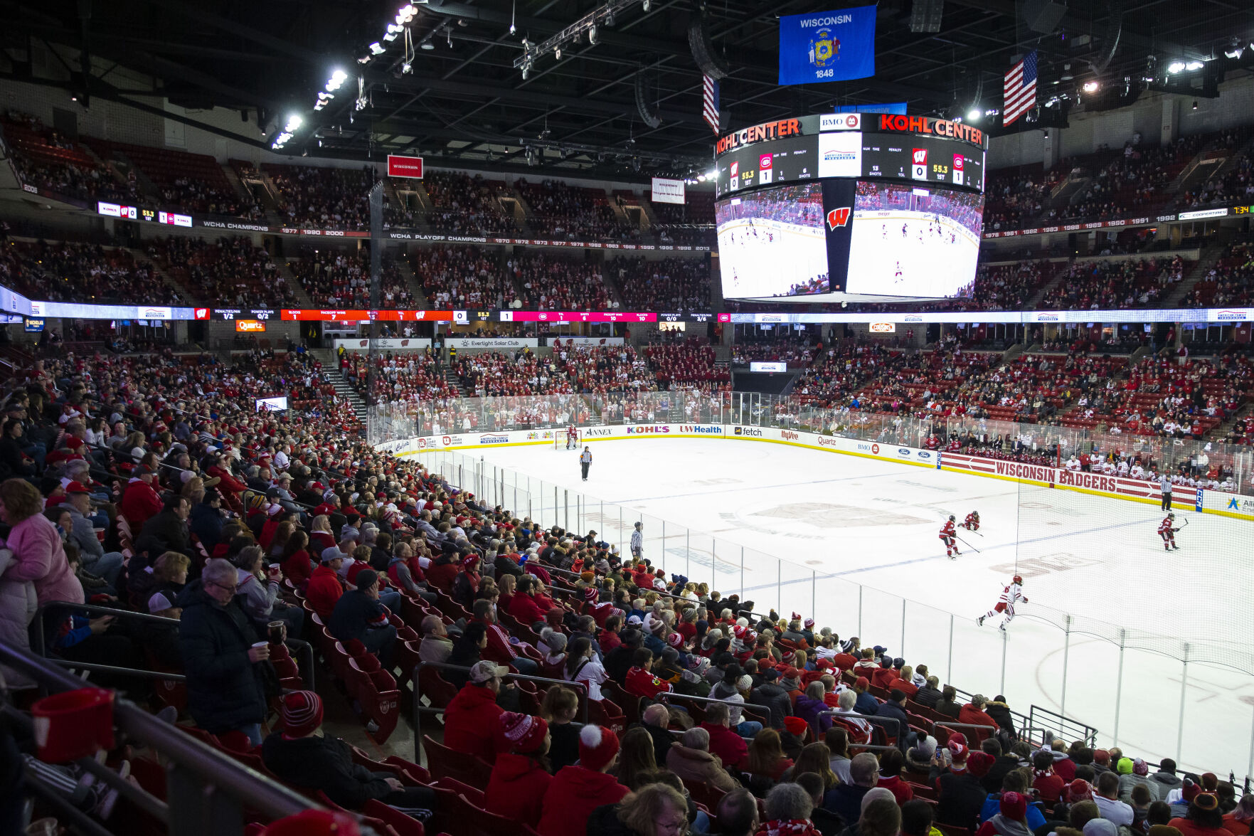 Wisconsin to downsize the ice size at the Kohl Center