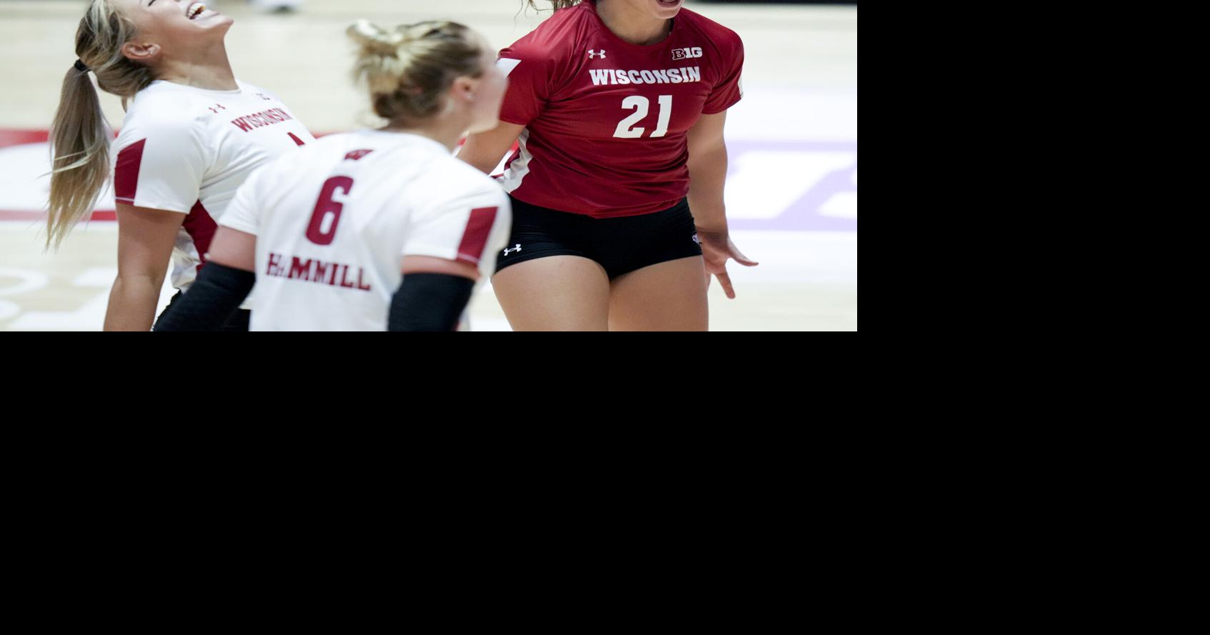 Wisconsin volleyball rallies past Illinois