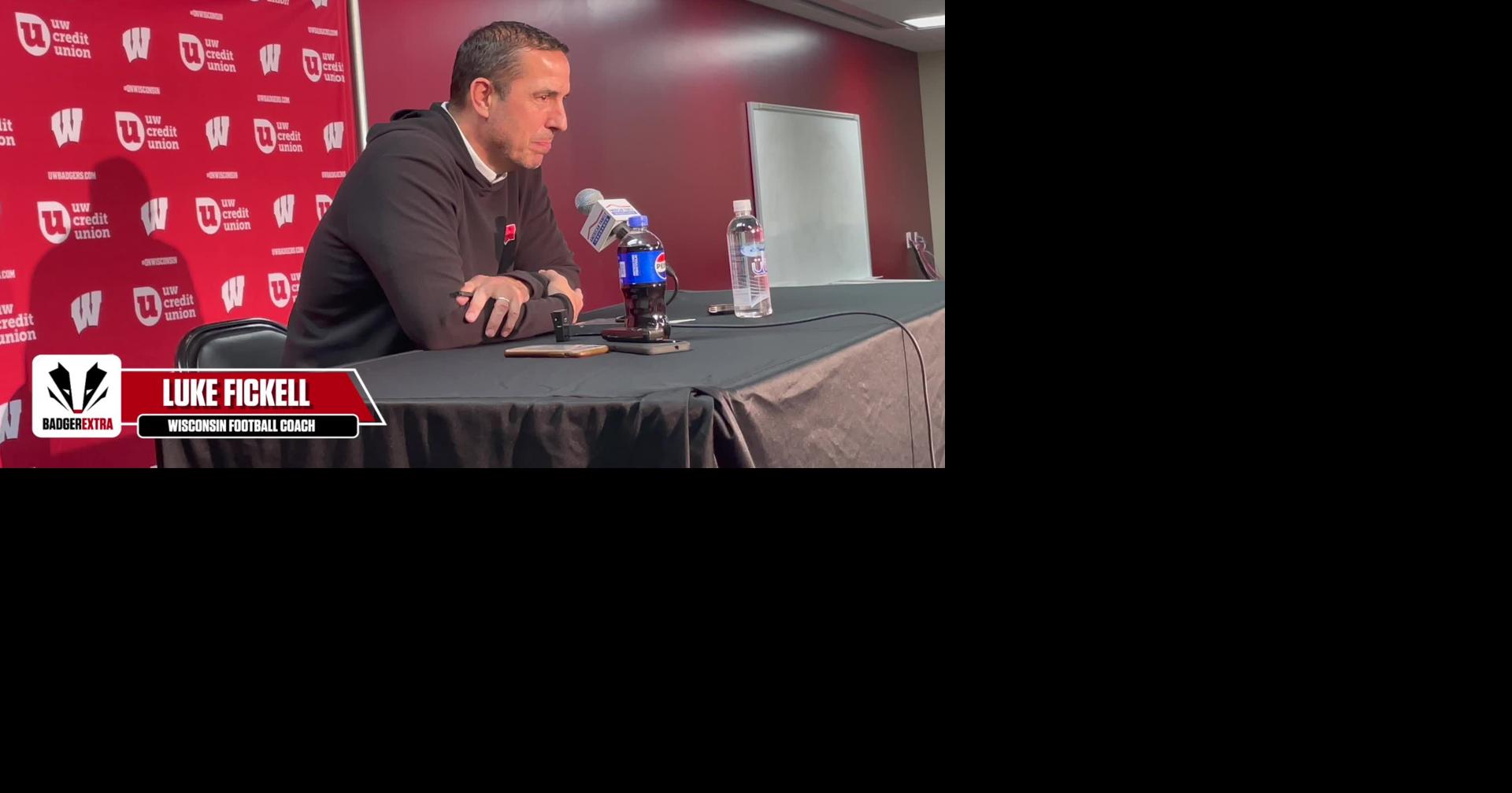 Wisconsin football coach Luke Fickell discusses Badgers' use of QB draws