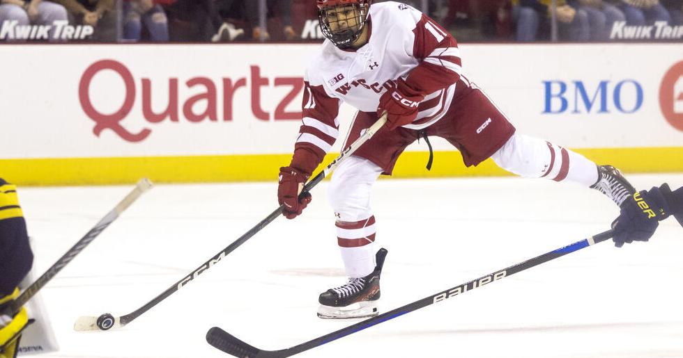 Wisconsin's Simon Tassy has grown from an uncertain future