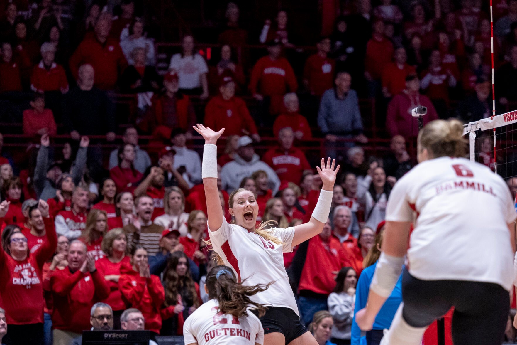 Photos: Wisconsin Volleyball Sweeps Miami In NCAA Tournament Second Round