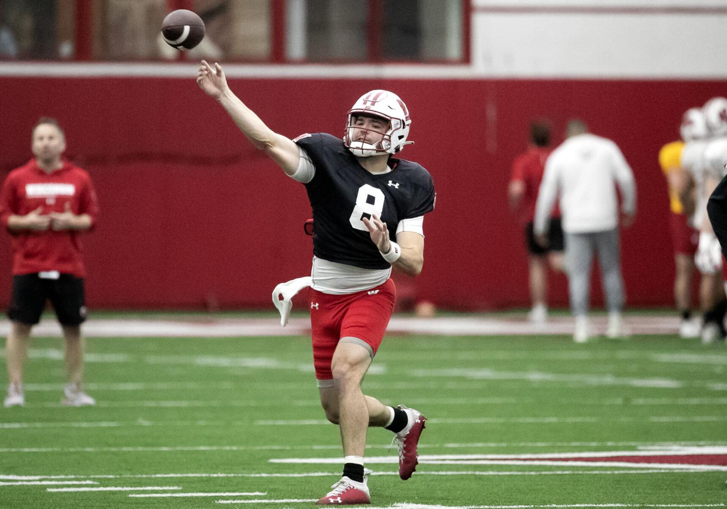 A look at the Wisconsin football quarterbacks a week into spring practices