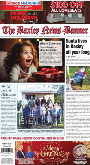 Page 1 | Baxley News Banner | Baxleynewsbanner.com