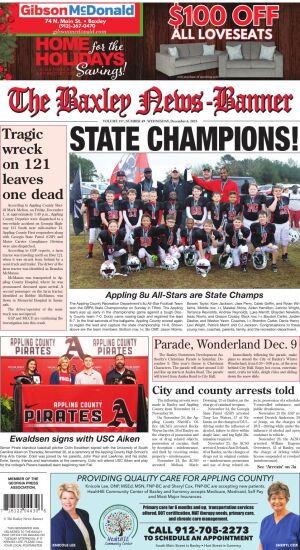 Page 1 | Baxley News Banner | Baxleynewsbanner.com