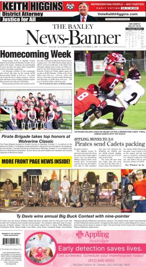 Page 1 | Baxley News Banner | Baxleynewsbanner.com