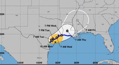 Update: Tropical Storm Beta forecast to make landfall late Monday ...