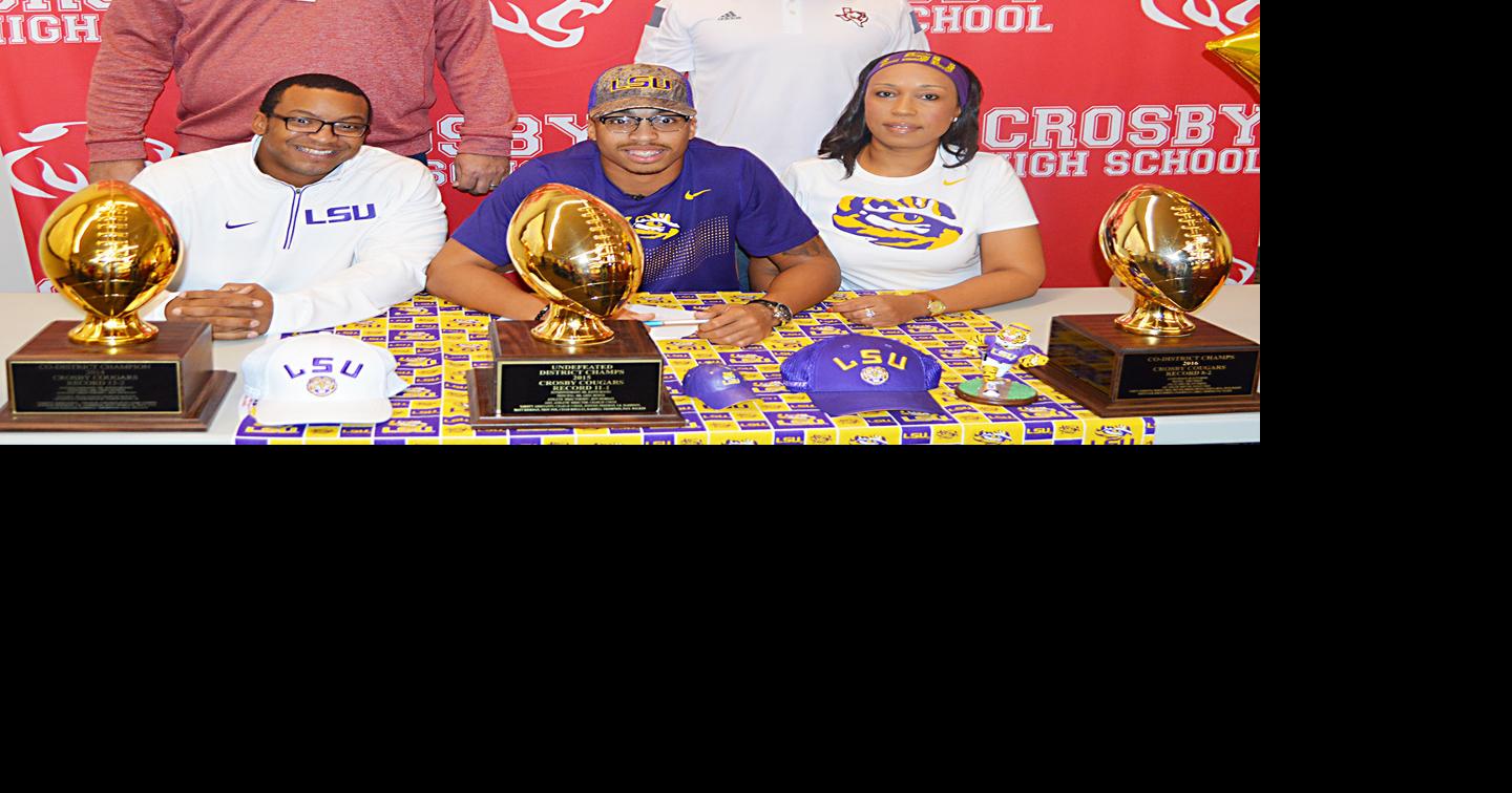 Crosby standout signs to play football at LSU | Sports | baytownsun.com