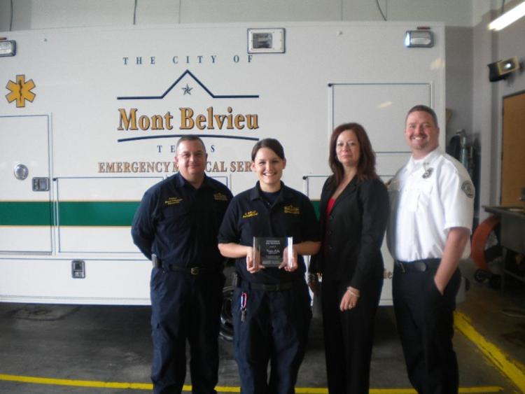 Mont Belvieu Paramedic named Outstanding EMS Provider by SJMH Mont