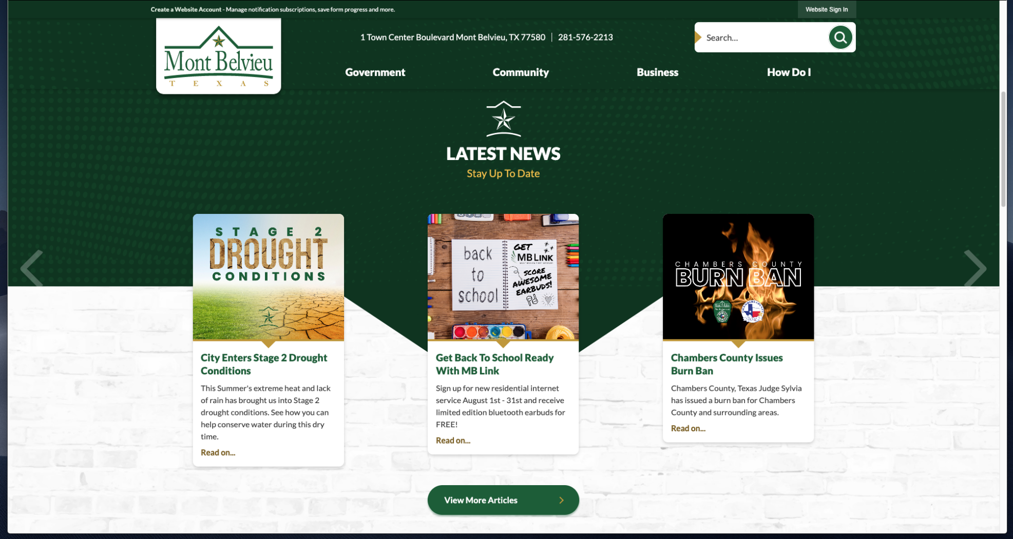 Mont Belvieu launches redesigned website Lifestyle