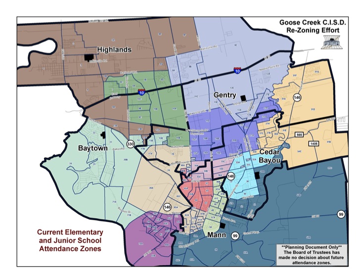 Maps show proposed GCCISD school zones | Baytown | baytownsun.com