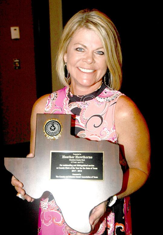 Chambers Co. clerk wins top award News