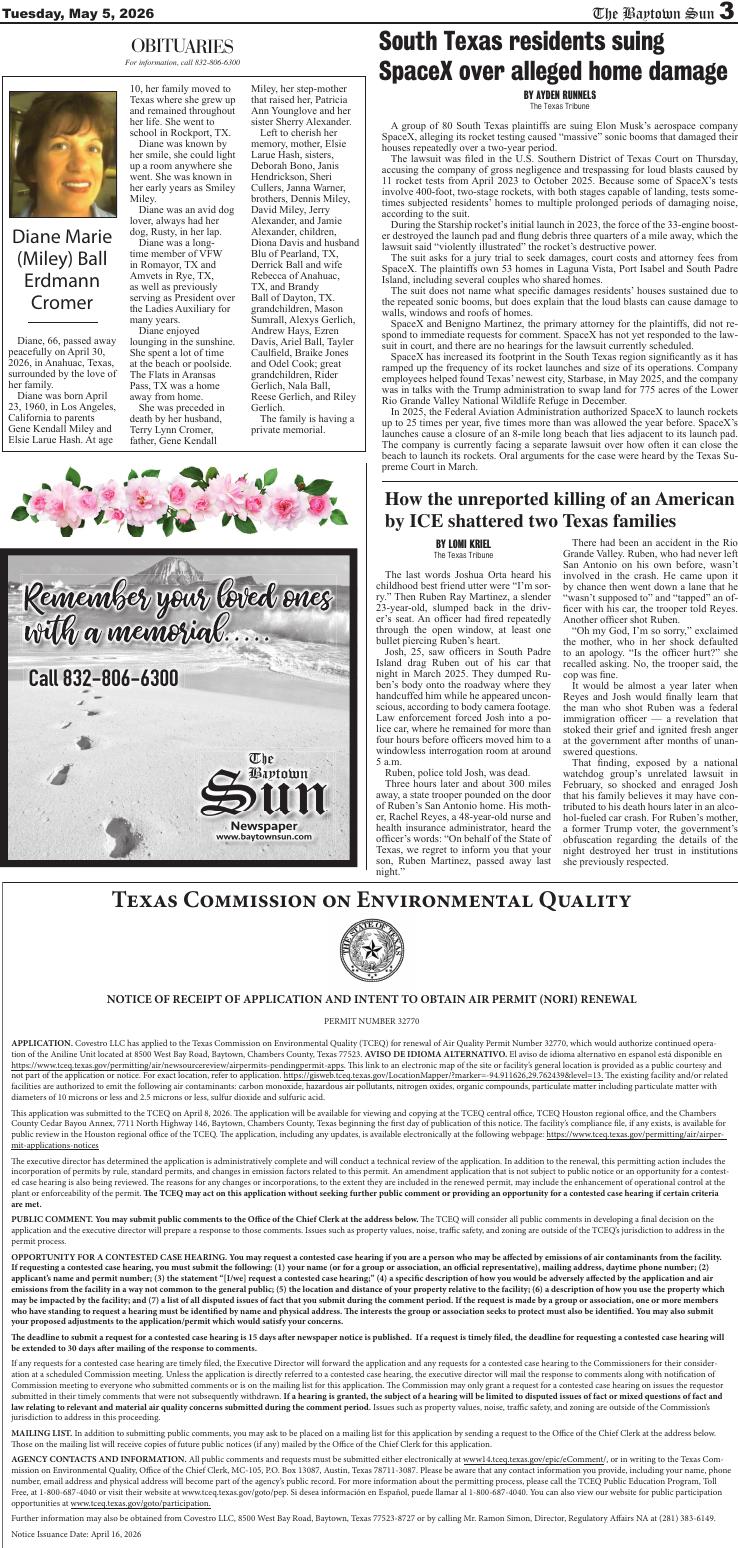 Page 03 | e-Editions | baytownsun.com
