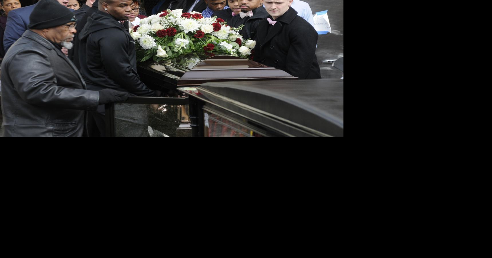 In memory of ‘Lil’ Tony Brushfork Armory packed for funeral of fallen(00)