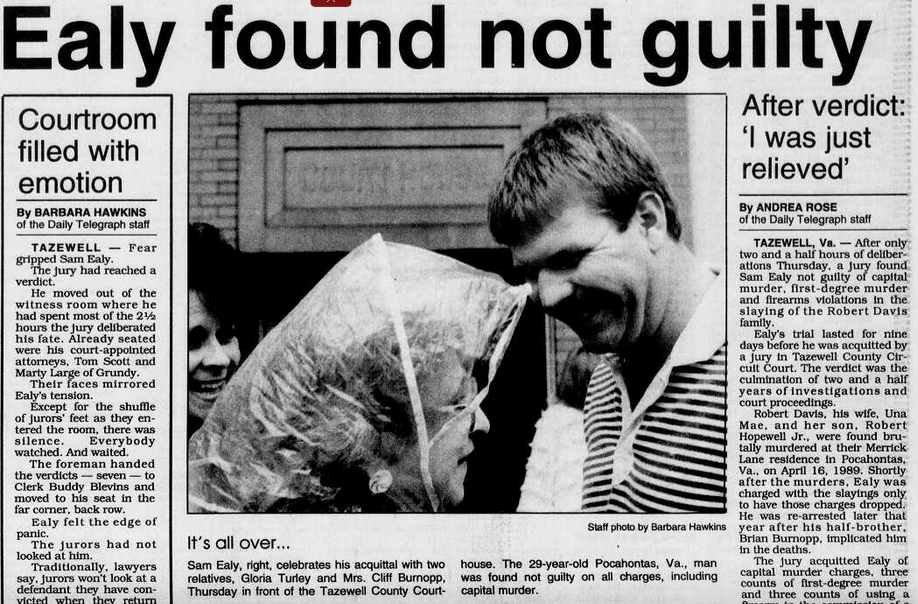 Murder in the Mountains Triple murder in Pocahontas — 1989