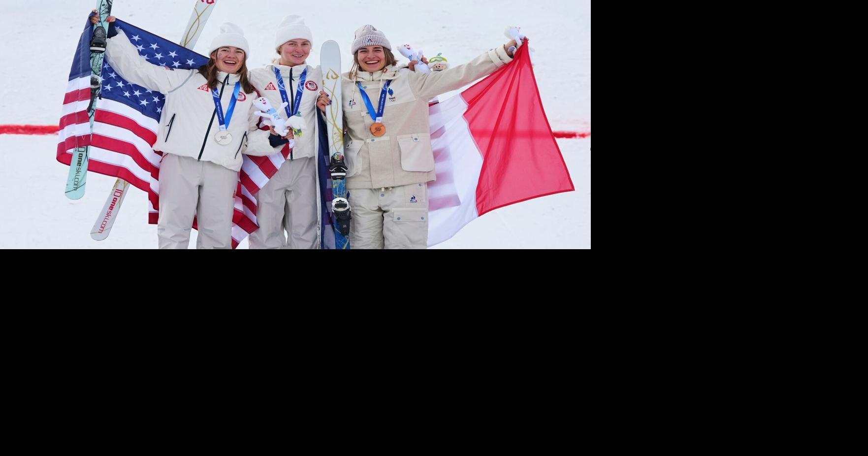 America's freestyling 'Lizard' leads a gold-silver medal grab in women's ski moguls