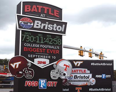 Countdown Clock Erected For Battle At Bristol Sports