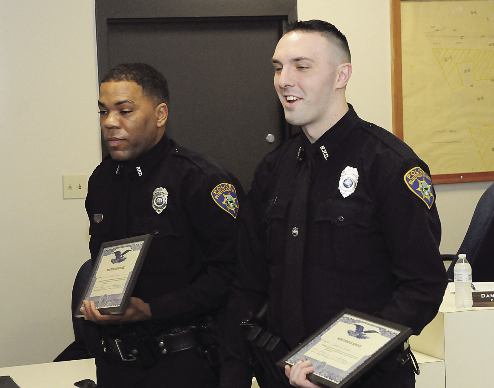 Bluefield police officers recognized for service News