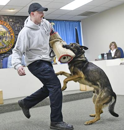 bluefield department police bdtonline hawks demonstrate ace tactics officer training during board