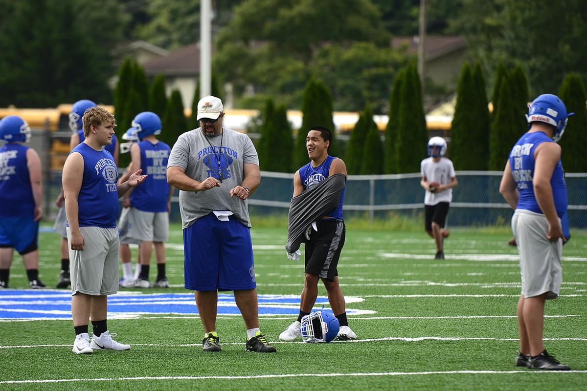 Slideshow Princeton High School's first football practice of 2018
