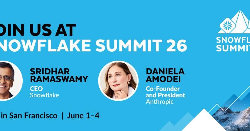 Snowflake Makes AI Real for Businesses at Snowflake Summit 26, Featuring Anthropic's Daniela Amodei and Other Industry Leaders