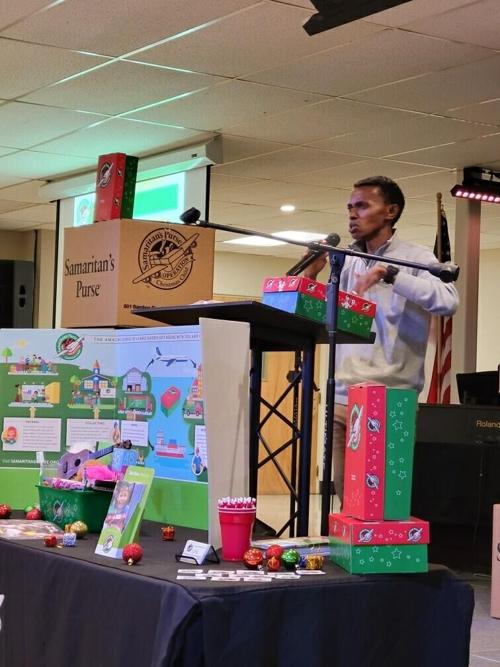 Operation Christmas Child recipient speaks at Johnston Chapel