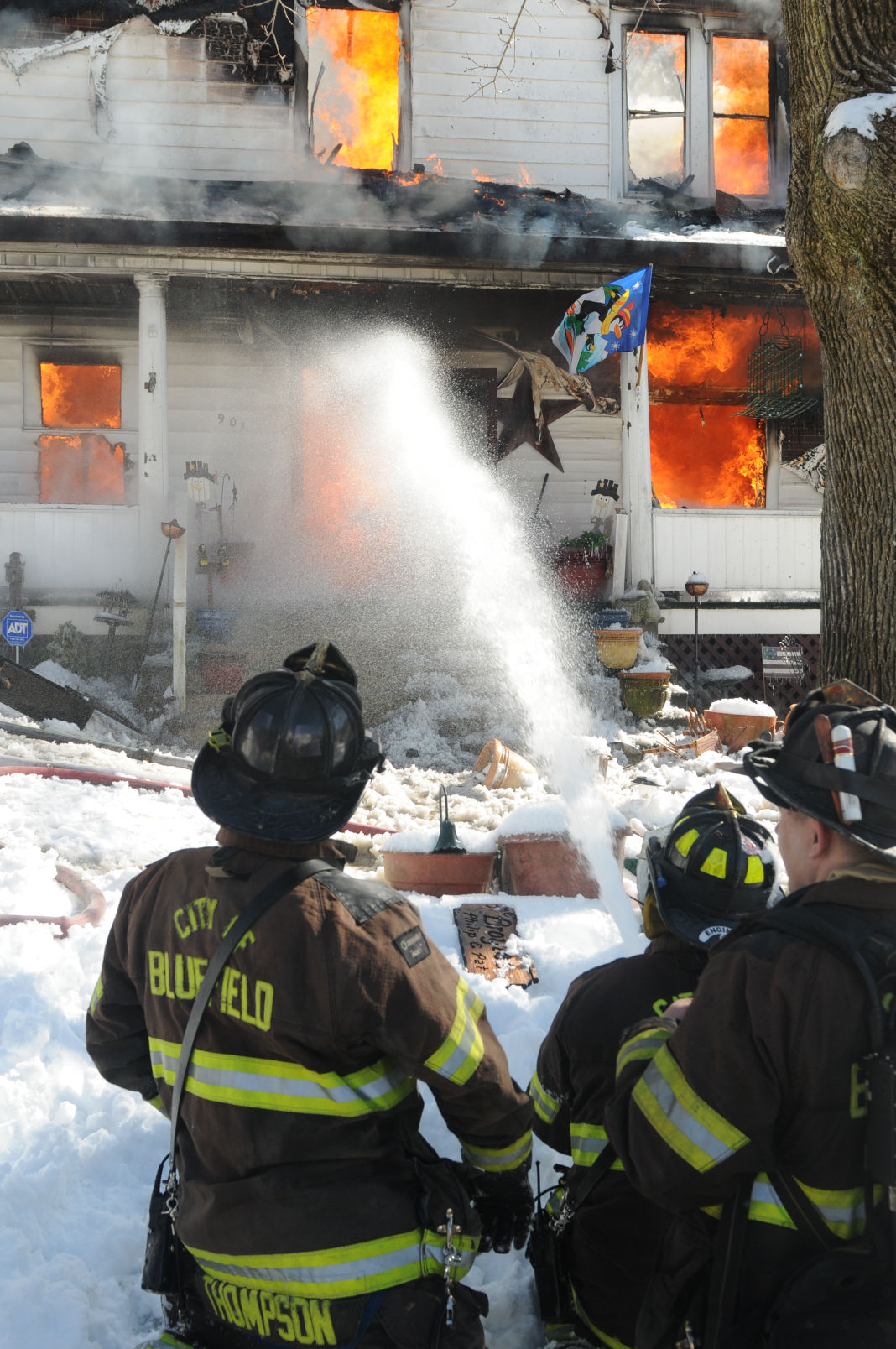 House fire in Bluefield Buy Photos