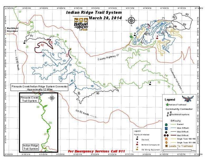 2022 Indian Ridge Trail Map