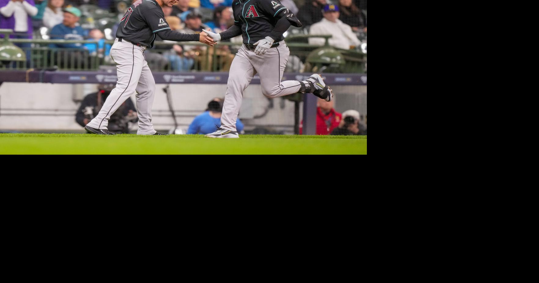 D-backs hit 4 homers and Vargas stretches hit streak in 6-2 win over Brewers