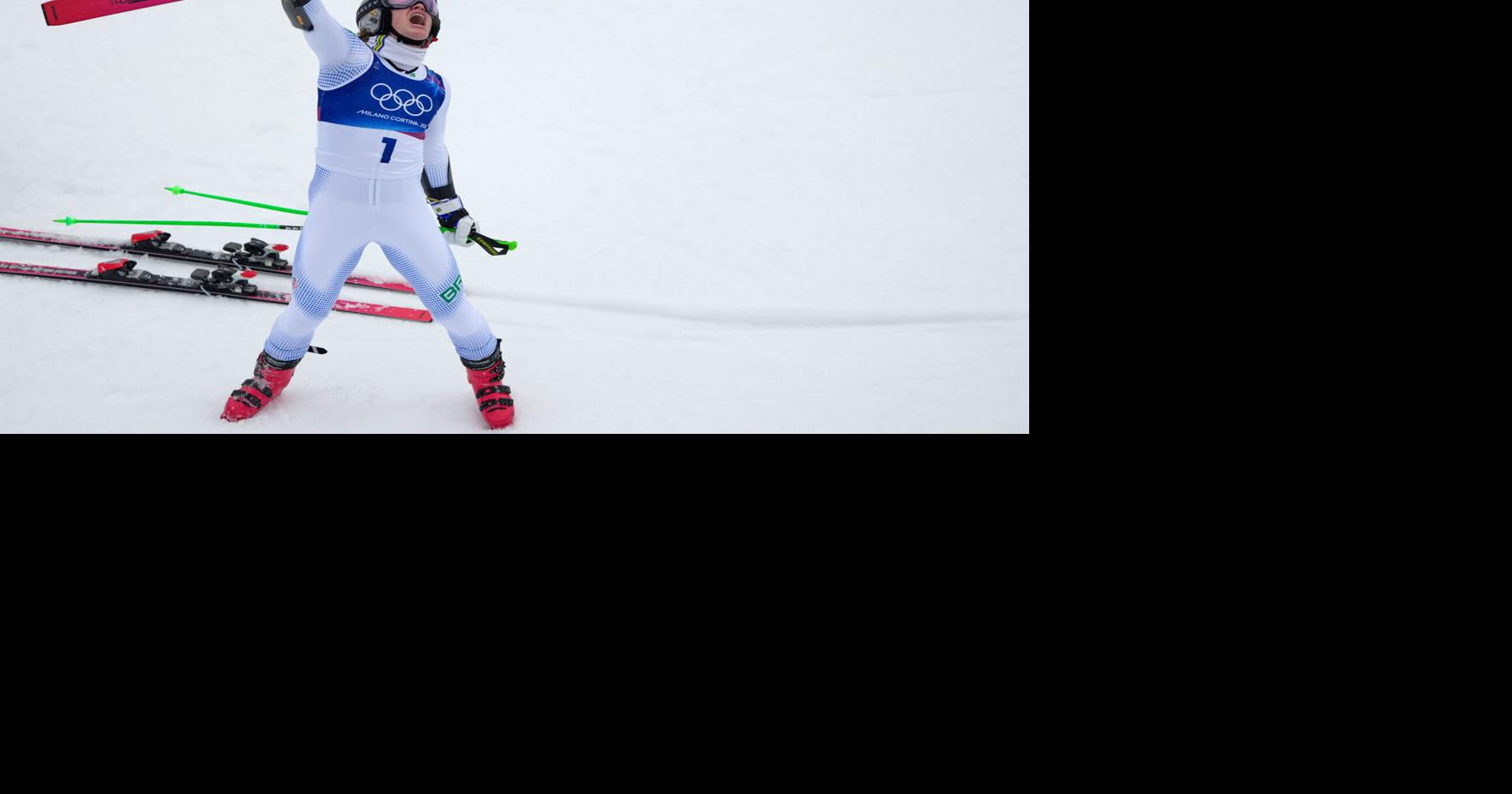 Brazil’s Lucas Pinheiro Braathen storms final run to win Olympic giant slalom, in photos