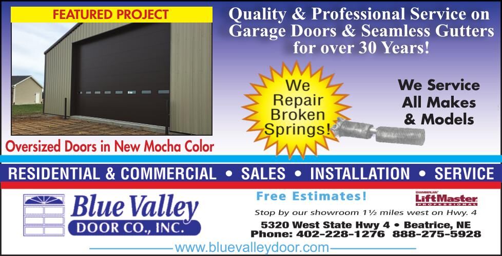 BLUE VALLEY DOOR Ad from 2024 03 22