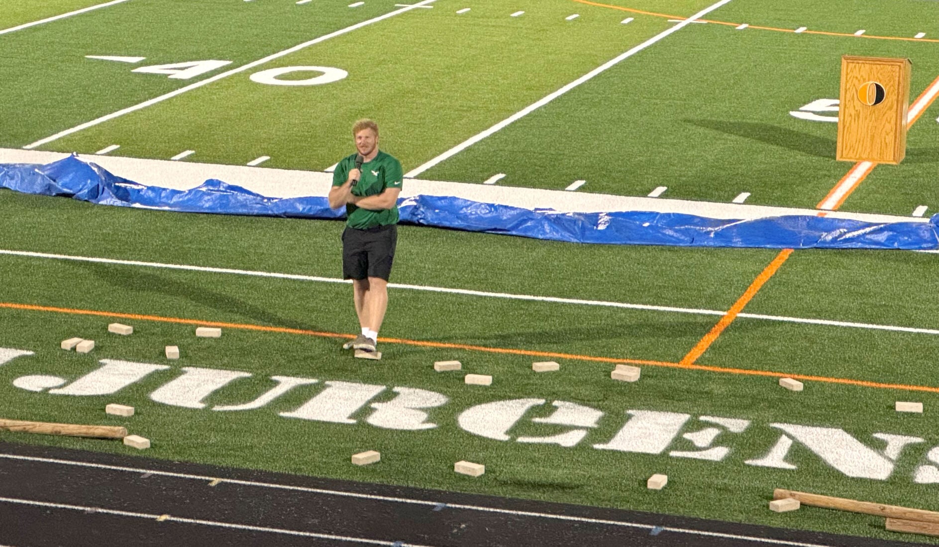 BHS football field dedicated to Super Bowl champ Cam Jurgens