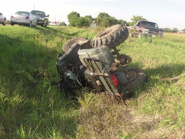 ATV wreck sends man to hospital